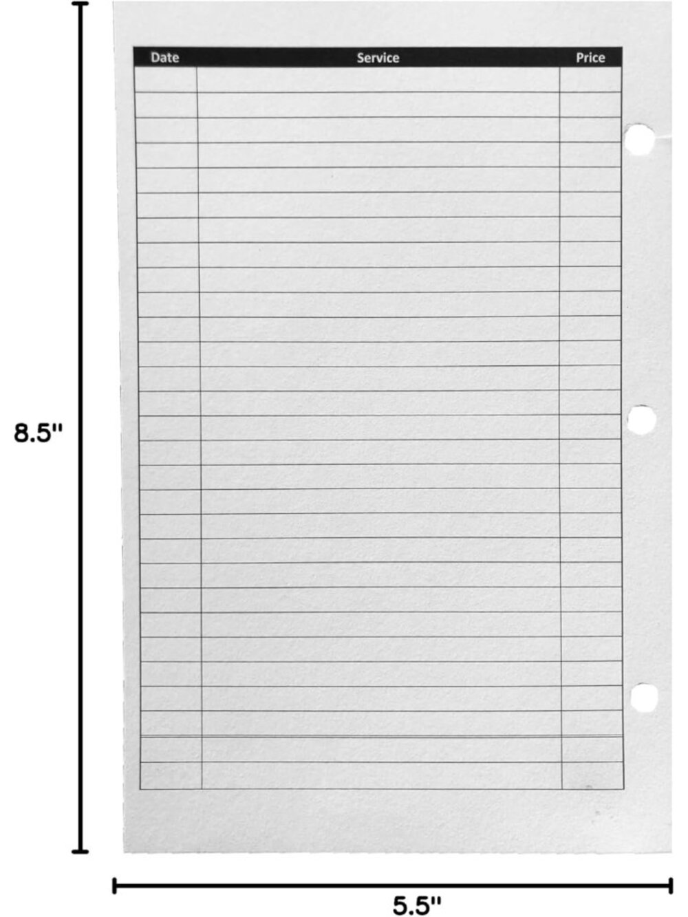 Stylist Binder Insert Cards, Salon Client Profile Cards 100 Pack, 5.5" X 8.5" Cl - Picture 2 of 6